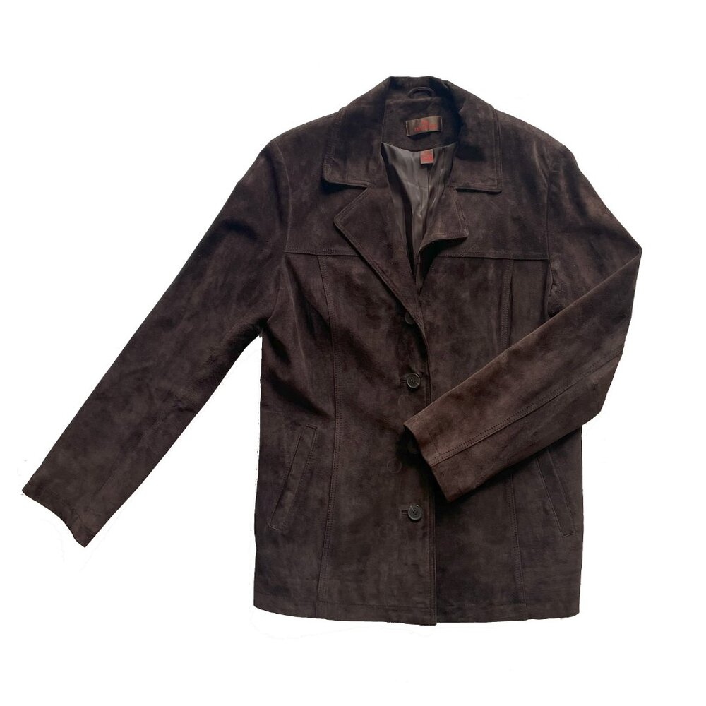 Danier Brown Suede Suit - Jacket / Pants